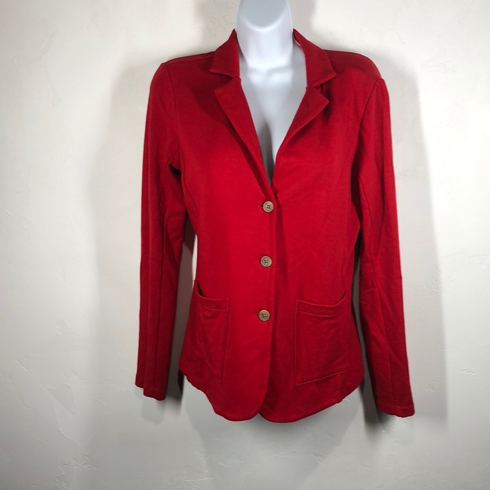 Tahari red blazer size small